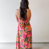Pink Rio Strapless Maxi Dress