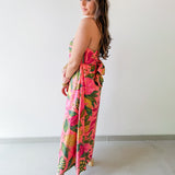 Pink Rio Strapless Maxi Dress