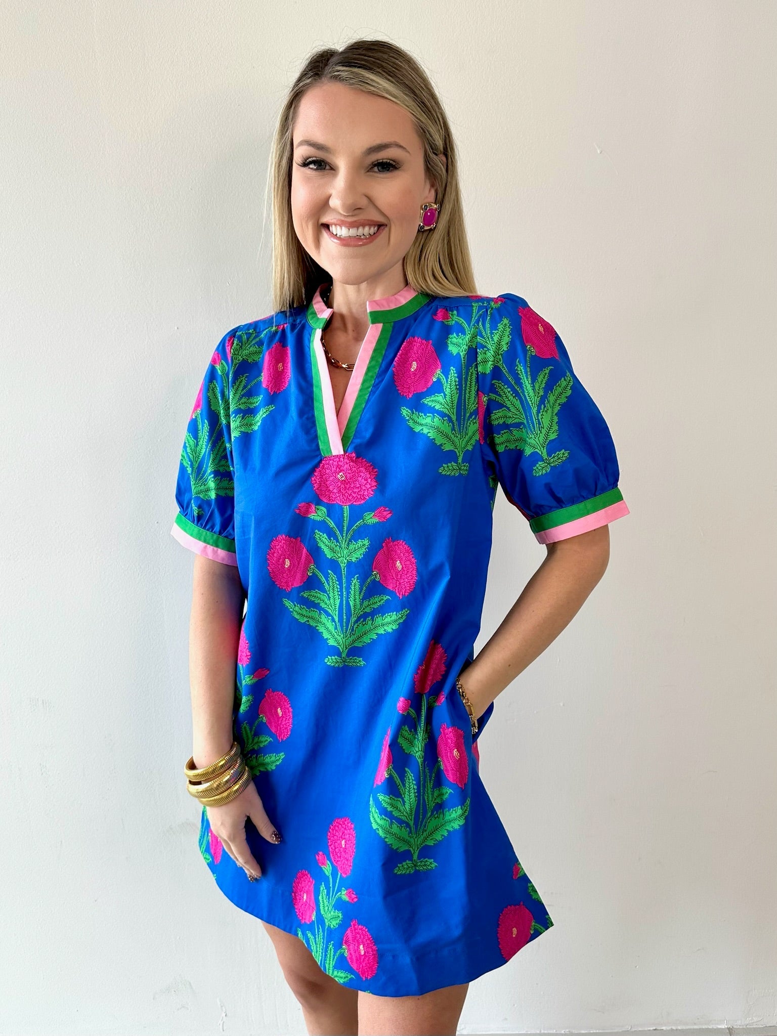 Pink Statement Earrings