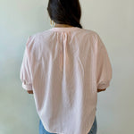 Pinstripe Seersucker Top