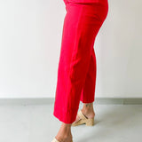Pintuck Wide Leg Pant