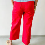 Pintuck Wide Leg Pant