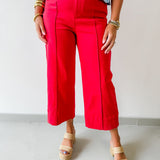 Pintuck Wide Leg Pant
