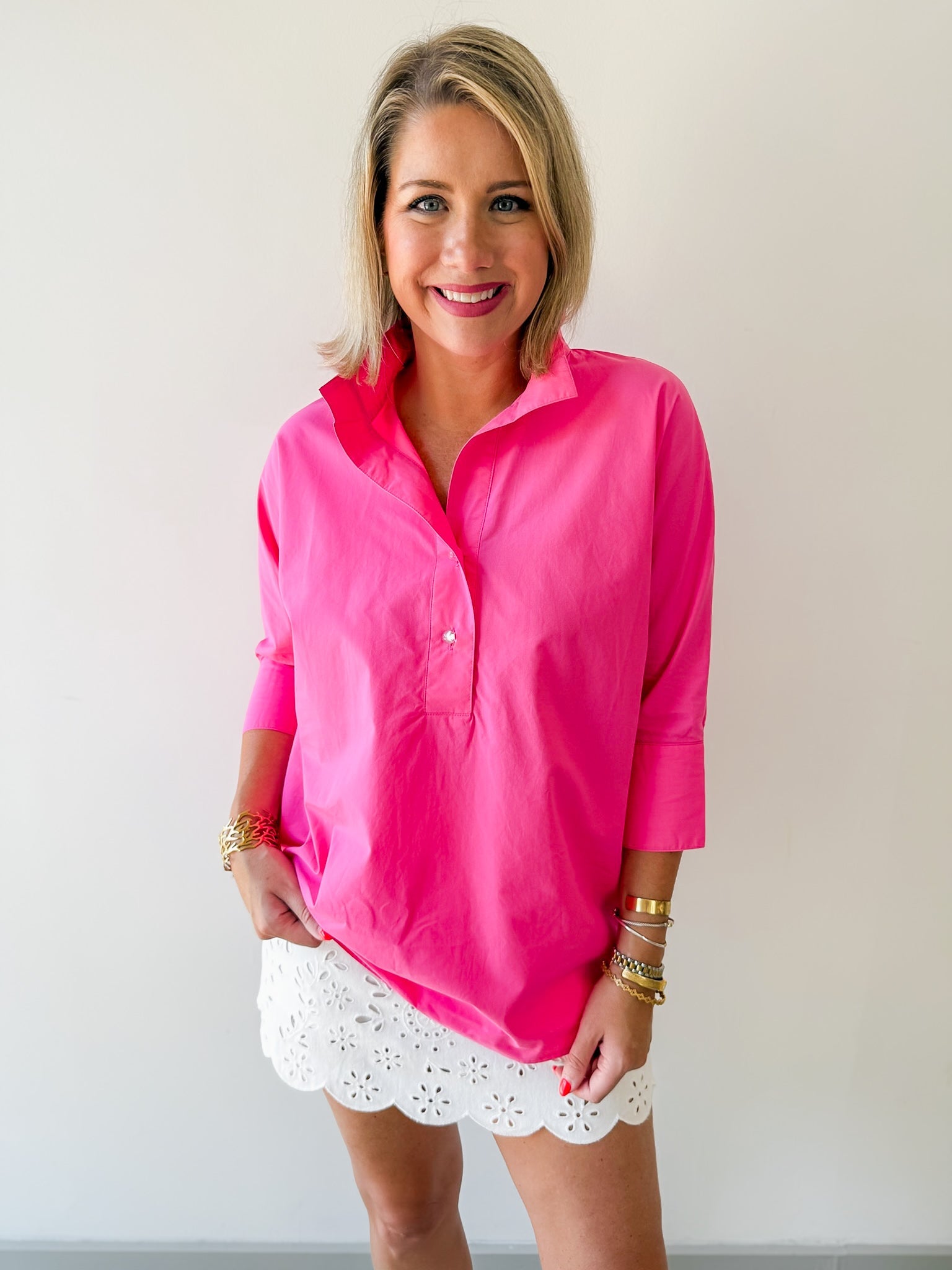 Placket Tunic Top