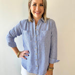 Plaid Button down Top