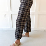 Plaid High Rise Patch Pants - Coco