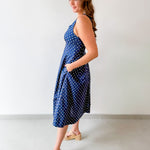 Polka Dot Flared A - Line Dress