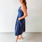 Polka Dot Flared A - Line Dress
