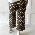 Polka Dot Jeans- Brownie