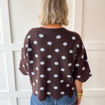 Polka Dot Knit Sweater