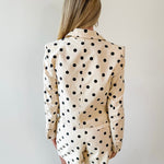 Polka Dot Linen Blazer & Shorts