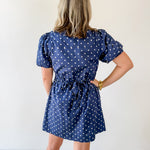 Polka Dot Puff Sleeve Dress
