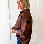 Polka Dot Shirt - Brown