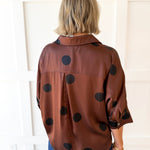 Polka Dot Shirt - Brown