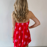 Polka Dot Strapless Bubble Dress