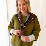 Polka Dot Triangle Scarf