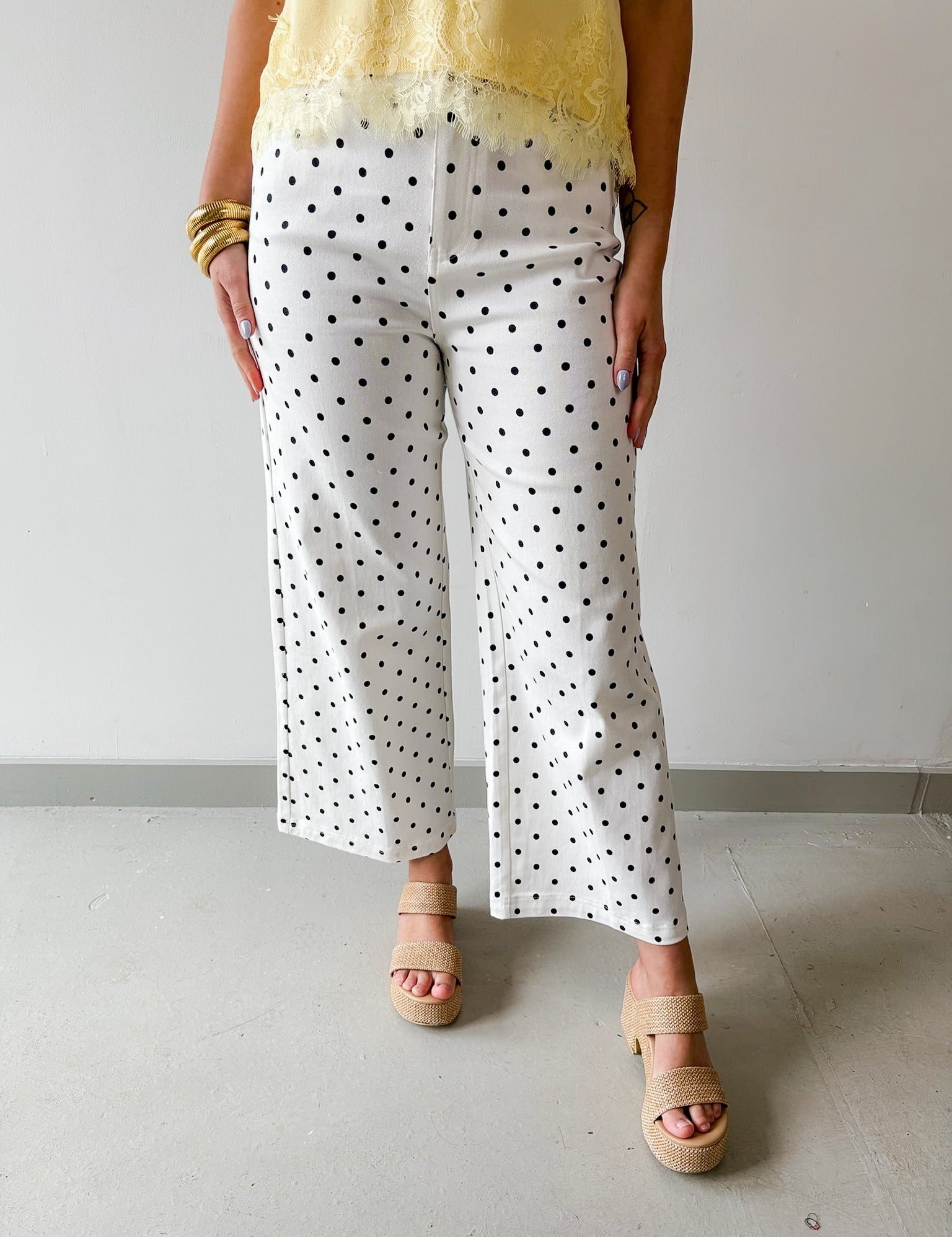 Polka Dot Wide Leg Pant