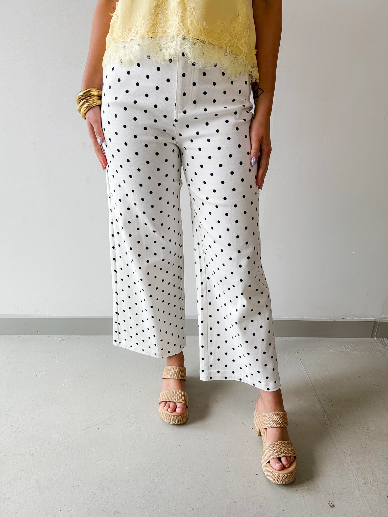 Polka Dot Wide Leg Pant