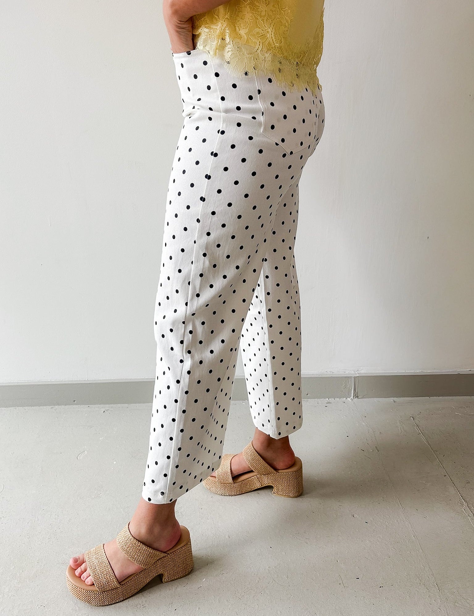 Polka Dot Wide Leg Pant