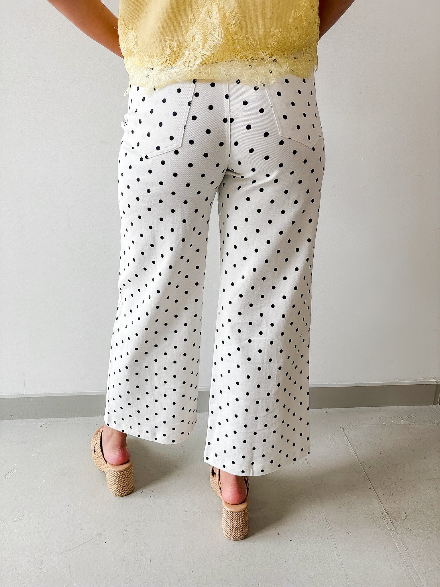 Polka Dot Wide Leg Pant