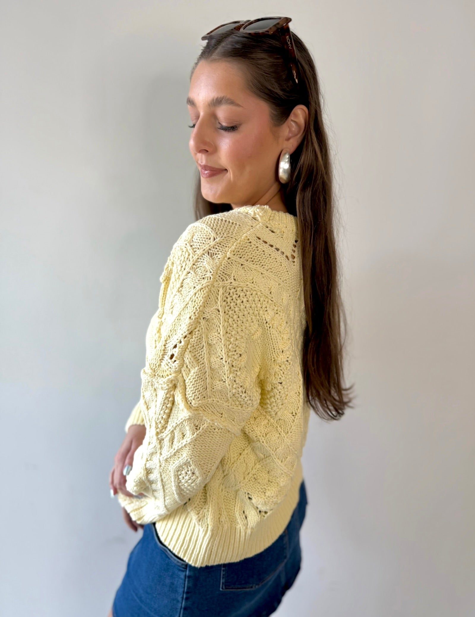 Polly Textured Oversized Sweater