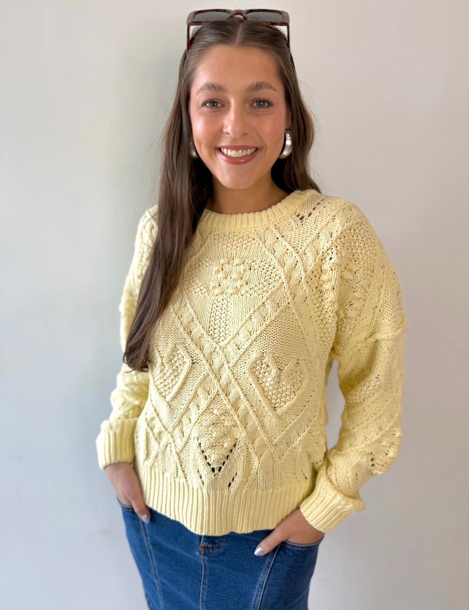 Polly Textured Oversized Sweater