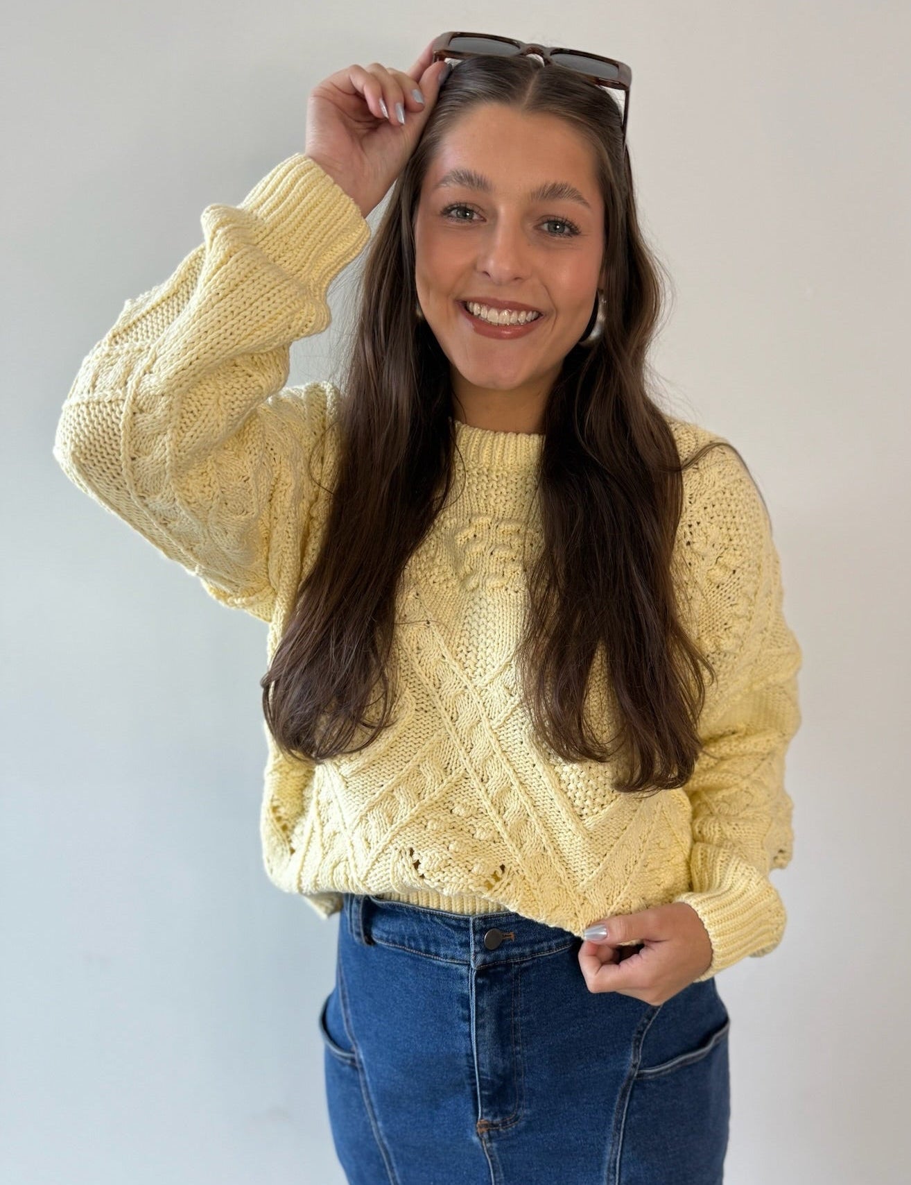 Polly Textured Oversized Sweater