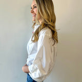 Poplin Bishop Button Shirt - White