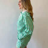 Poplin Stripe Shirt & Short Set