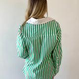 Poplin Stripe Shirt & Short Set