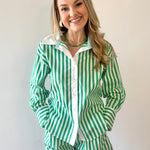 Poplin Stripe Shirt & Short Set