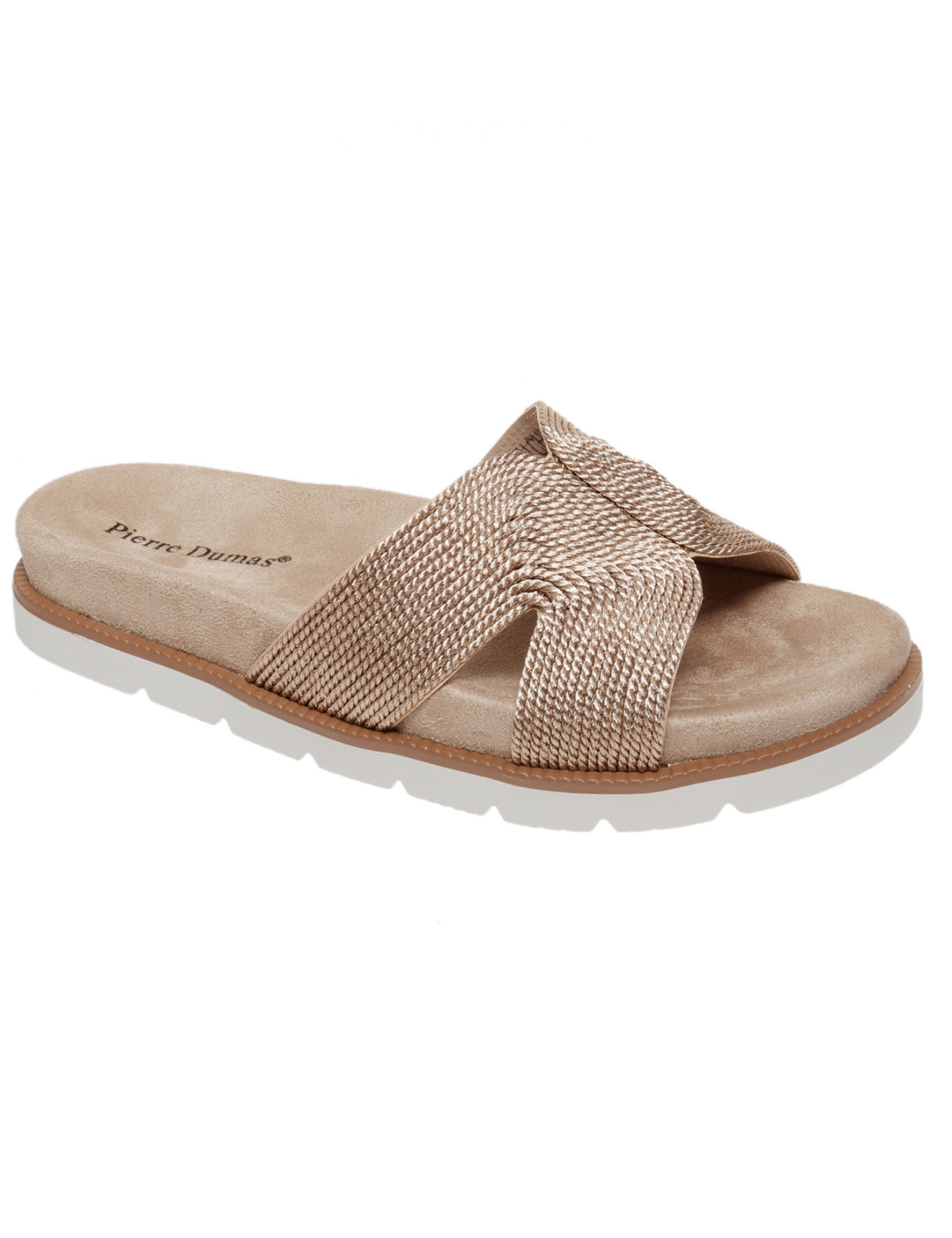 Quinn Cross Sandal - Rose Gold