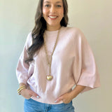 Raglan Sleeve Crew Neck Sweater