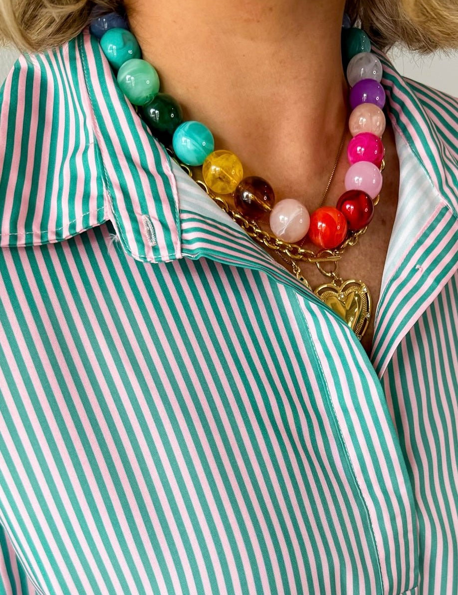 Rainbow Bead Necklace