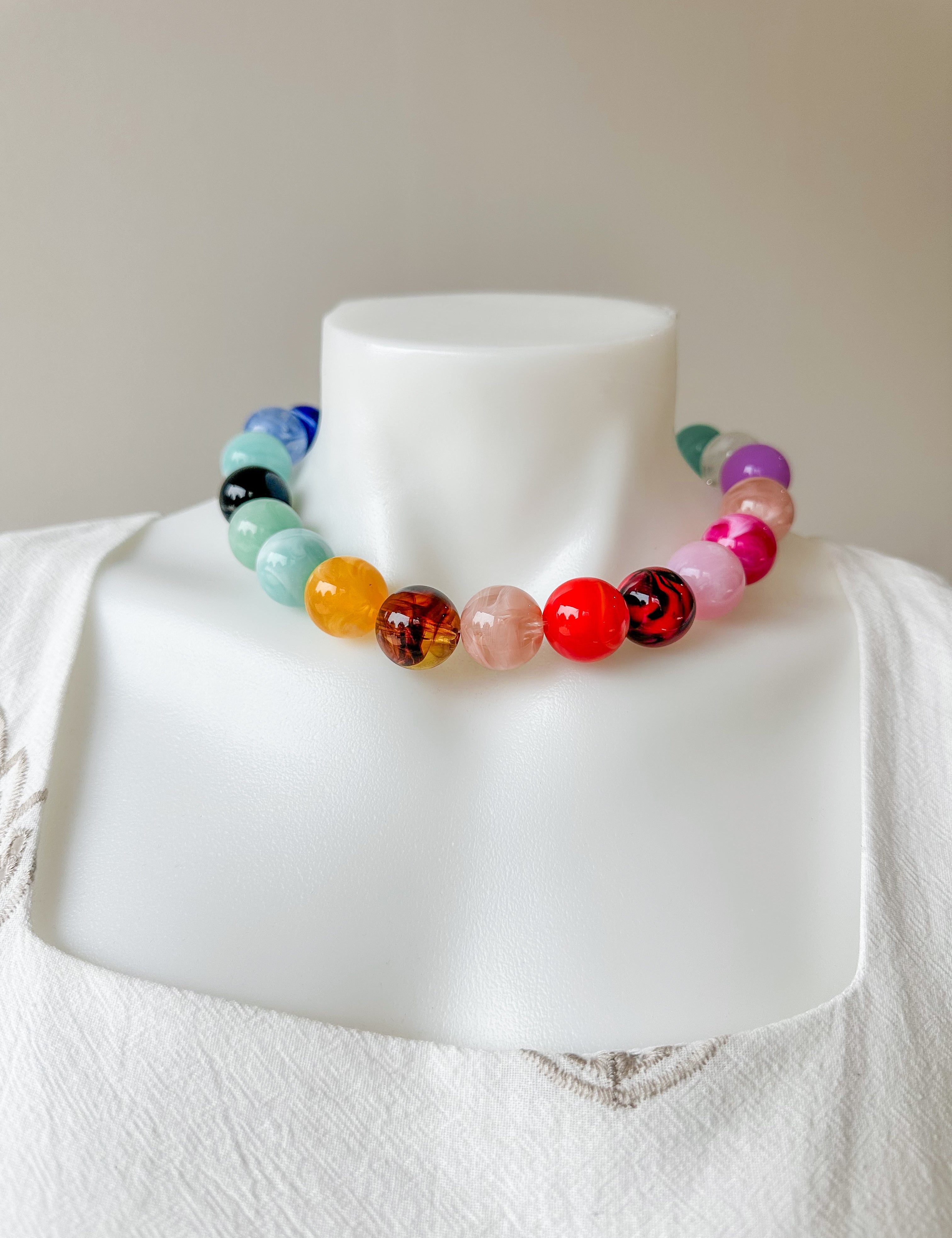 Rainbow Bead Necklace
