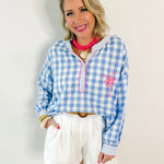 Relaxed Fit Mock Neck Placket Top