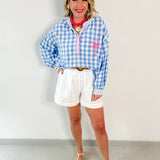 Relaxed Fit Mock Neck Placket Top