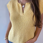 Relaxed Fit Slub Knit Top