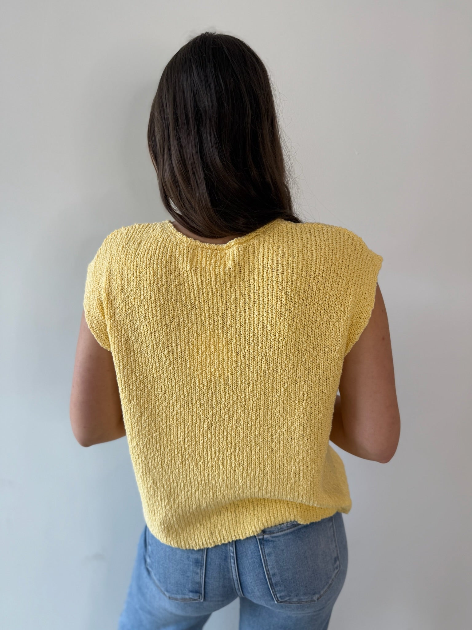 Relaxed Fit Slub Knit Top