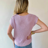 Relaxed Fit Slub Knit Top