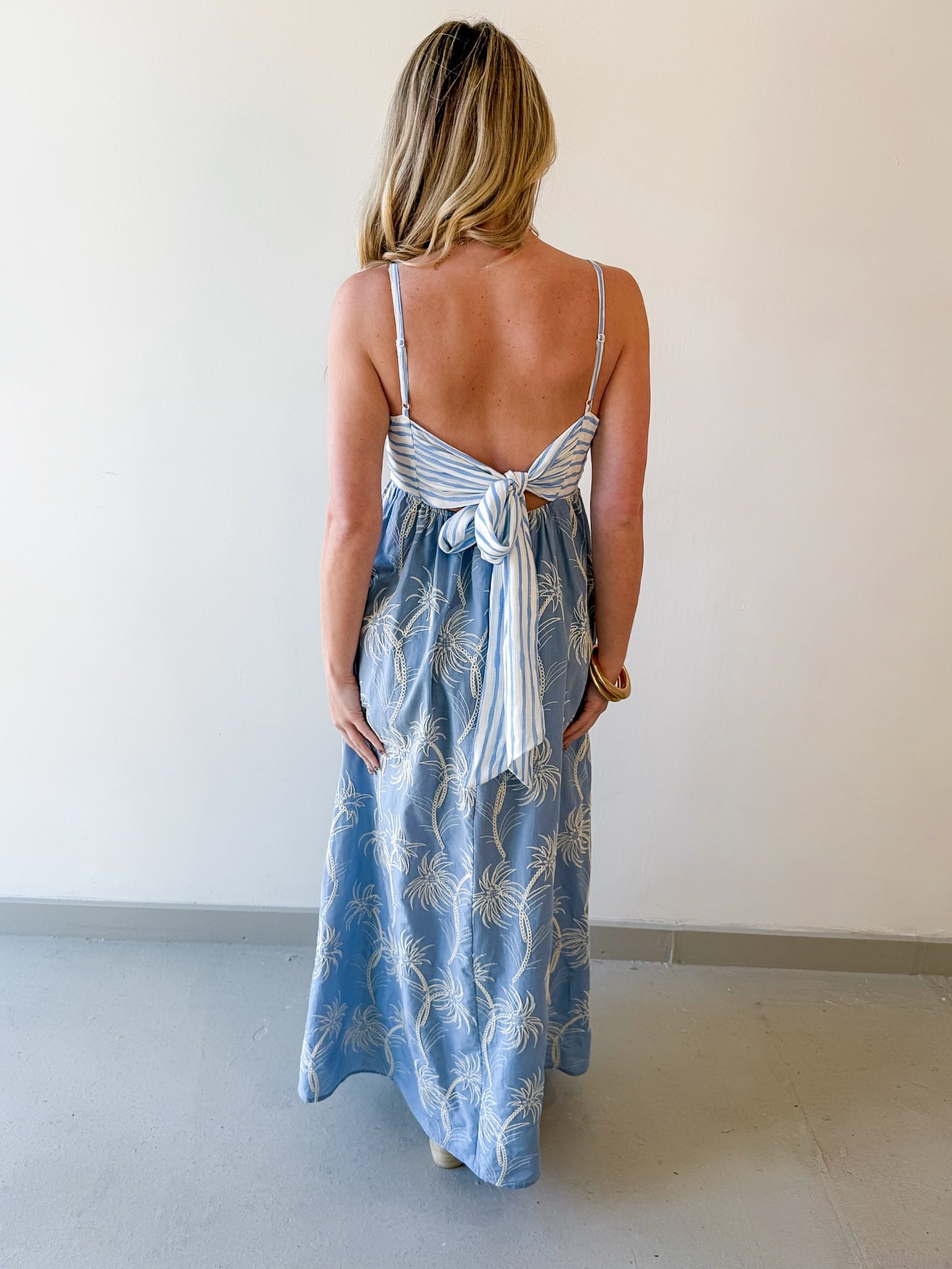 Resort Mood Palm Maxi Dress