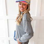 Reversible Sweater - Grey/White