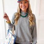 Reversible Sweater - Grey/White