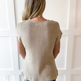 Ribbed Muscle Knit Top