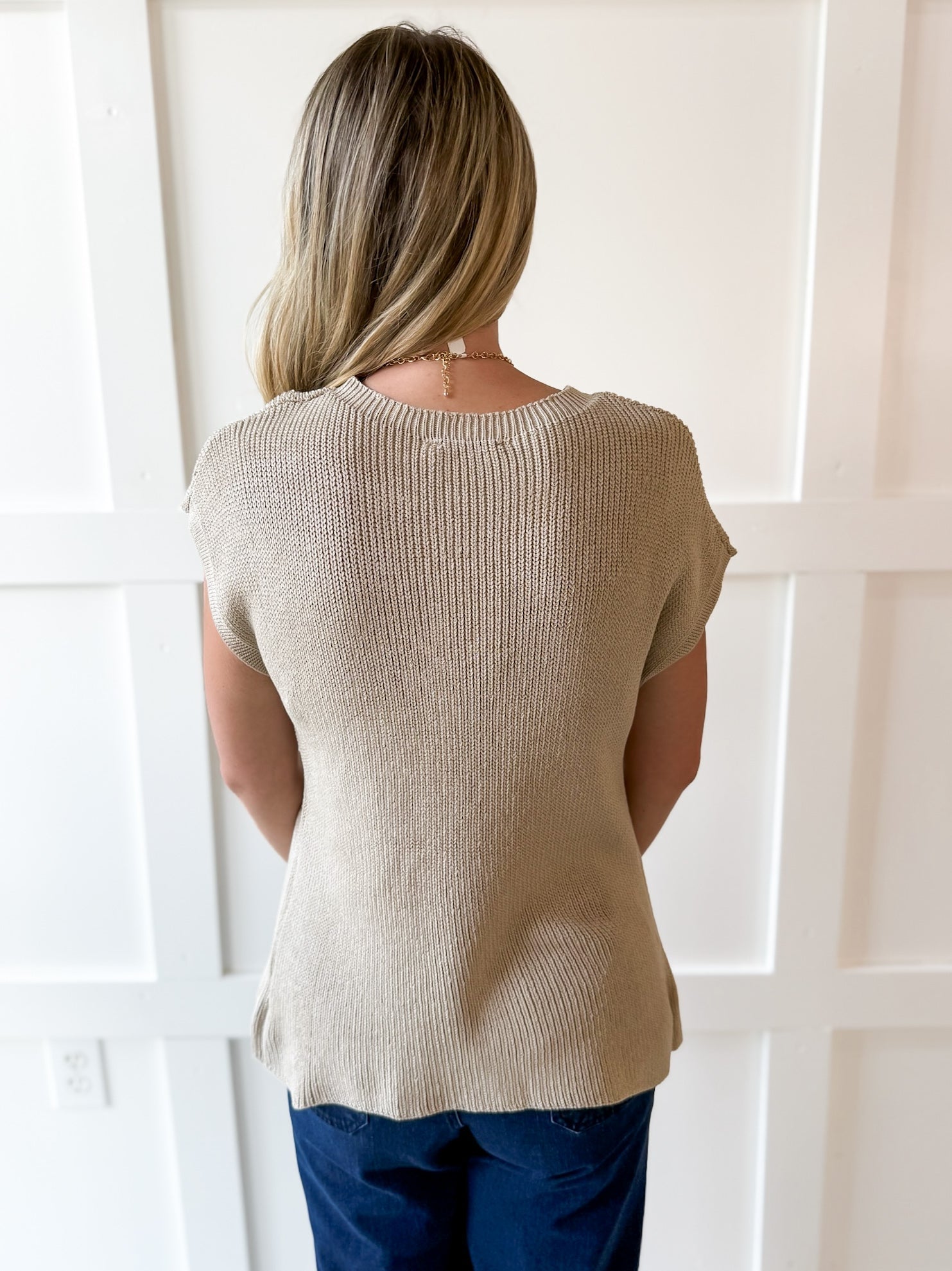 Ribbed Muscle Knit Top