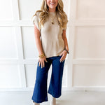 Ribbed Muscle Knit Top