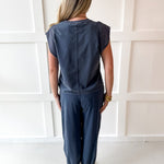 Ribbed Top & Jogger Set - Indigo