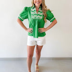 Ric - Rac Trim Accent Solid Top
