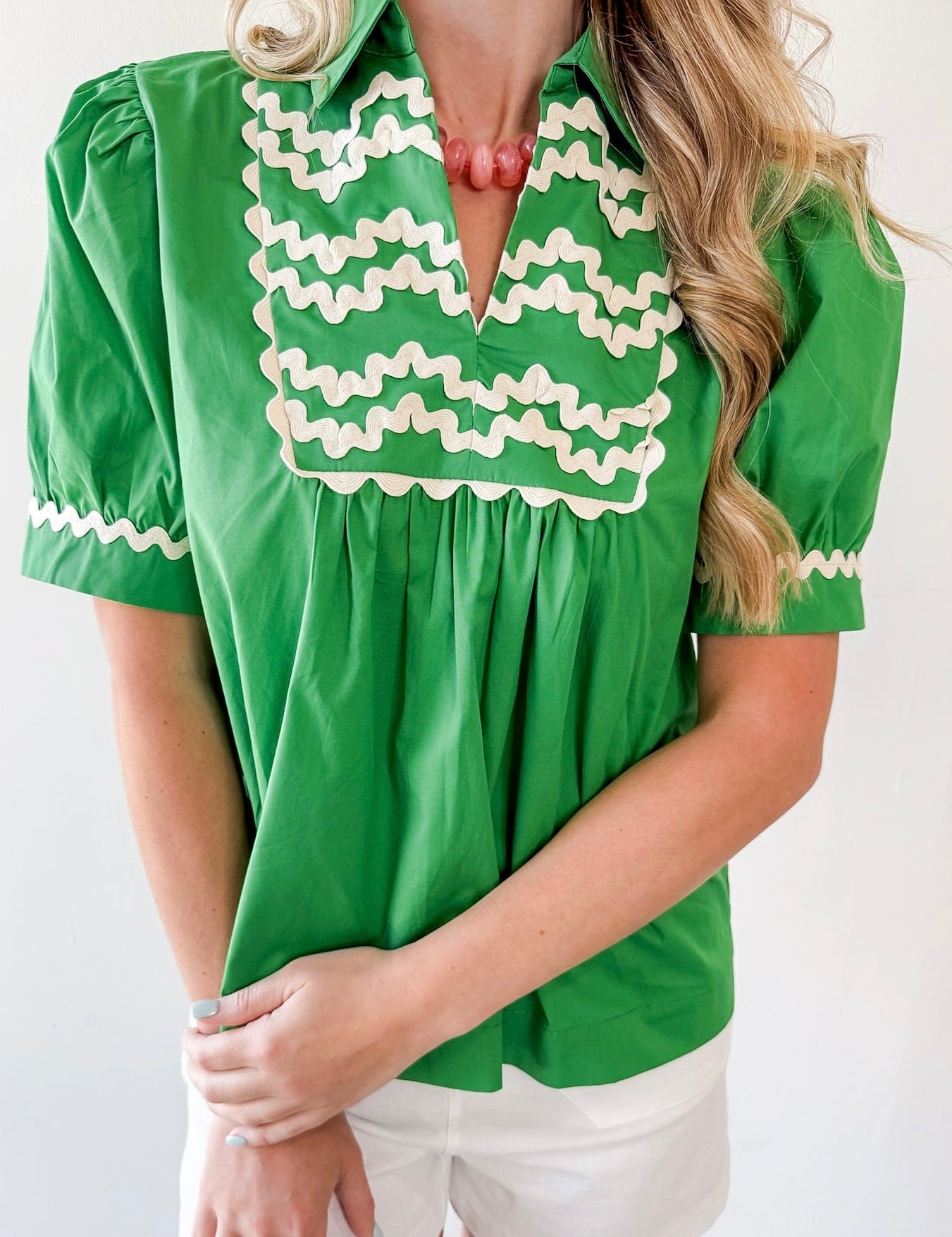 Ric - Rac Trim Accent Solid Top