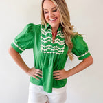 Ric - Rac Trim Accent Solid Top